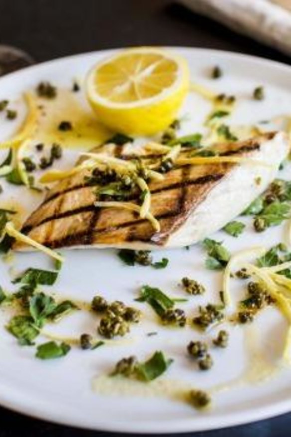 Fish of the day with lemon and parsley butter 
