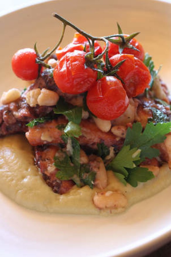 Grilled octopus, white beans and sherry vinegar.