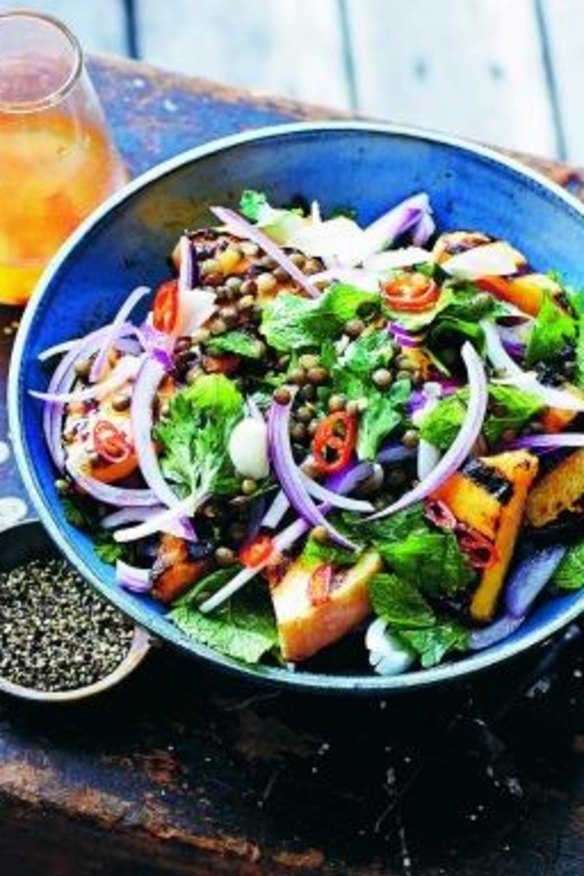  Delicious: Sugar pumpkin with lentils and tangy dressing