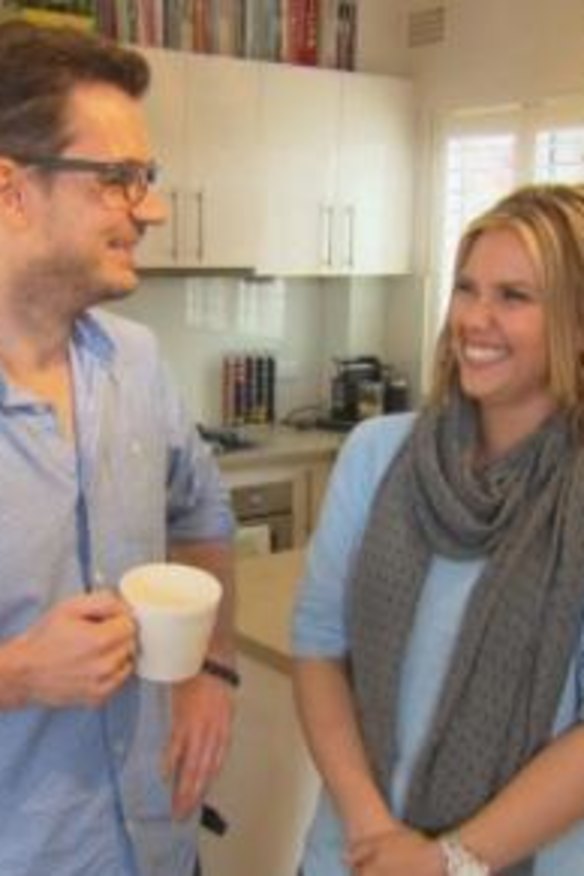 At home ... Edwina Bartholomew and Neil Varcoe on Better Homes and Gardens Winter Special on Seven on Friday night.