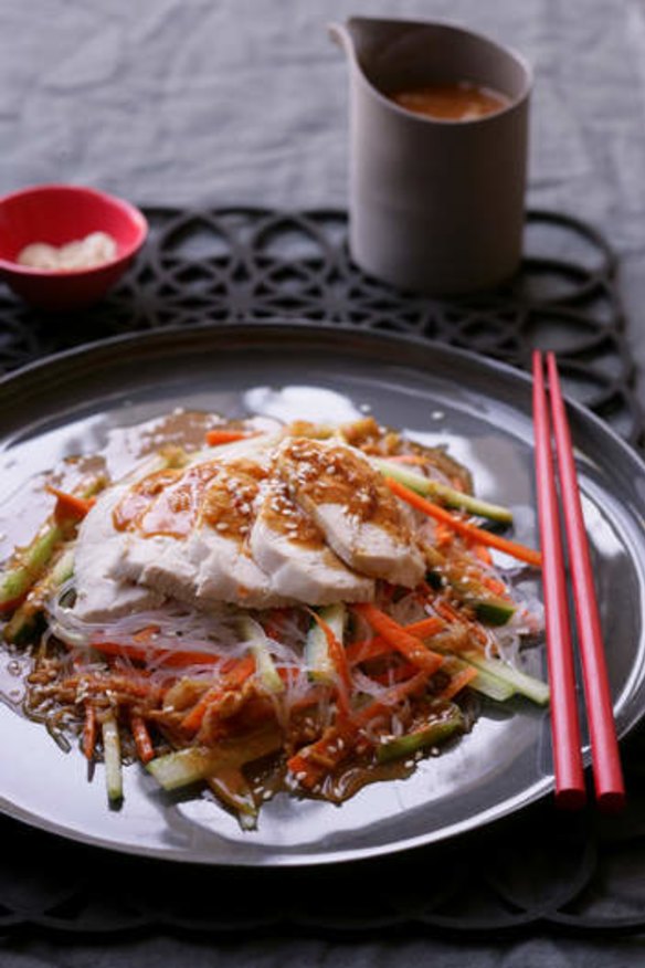 Bang bang chicken noodle salad.