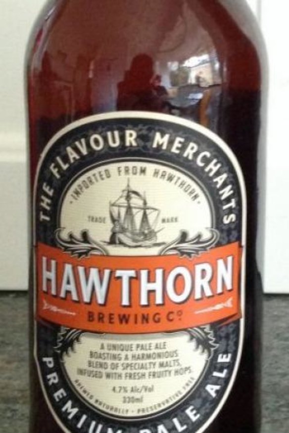 Top quality: Hawthorn Premium Pale Ale.