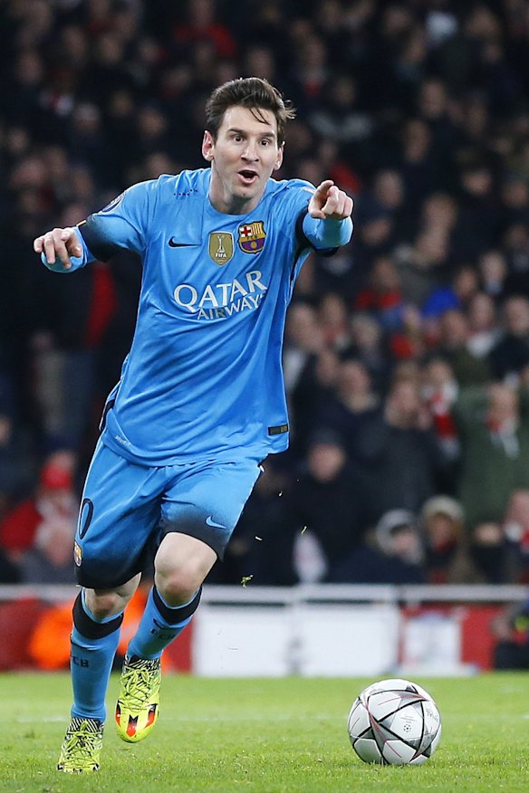 Barcelona's Lionel Messi.