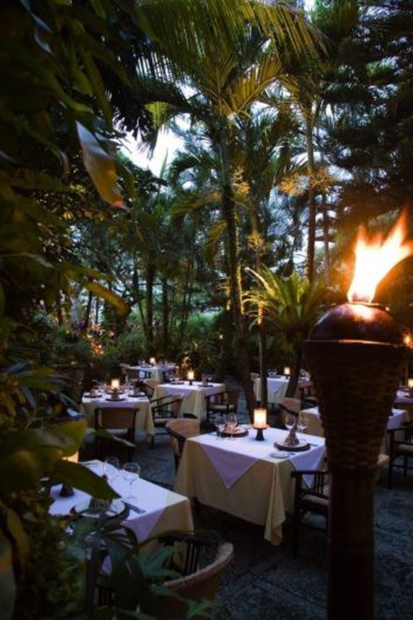 Salans's Mozaic restaurant in Bali.