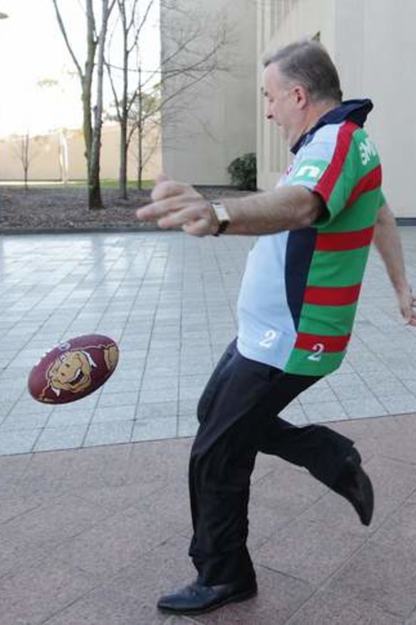 There are 14 seats in the corporate box to watch Sydney Swans play GWS Giants with Anthony Albanese (pictured) that are up for sale.