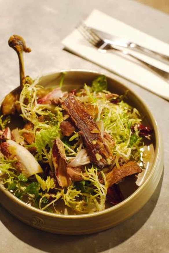 Frenchy duck salad at Bourke St Bakery Afterhours - Potts Point.
