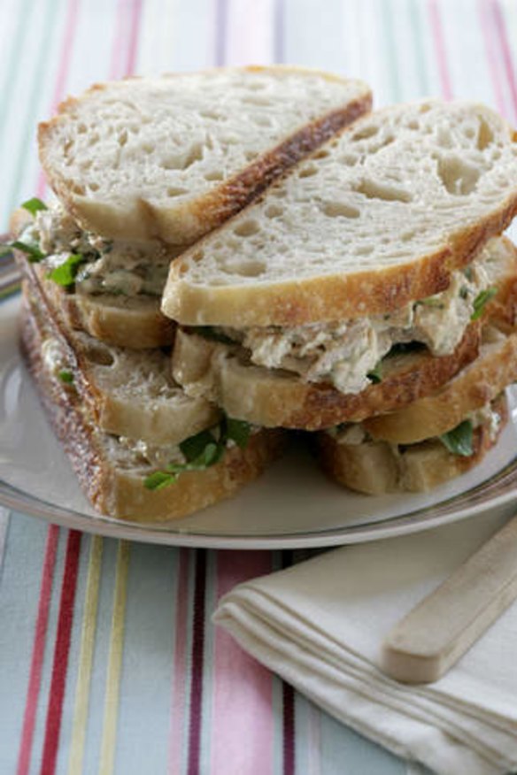 Portable ... chicken and tarragon sandwiches.