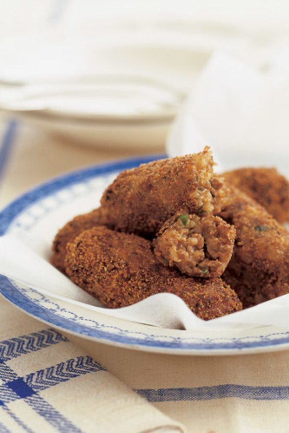 Dutch-style beef croquettes.