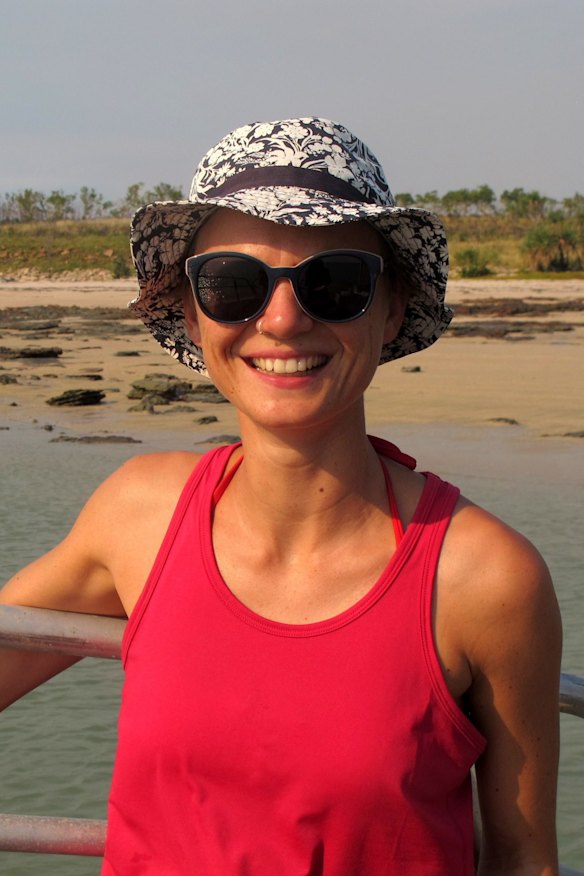 Verena Schoepf during a research trip in the Kimberley.