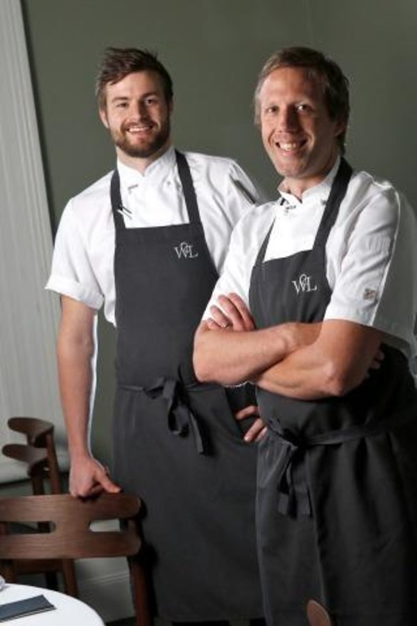 Chefs Thomas Woods and Hayden McFarland.