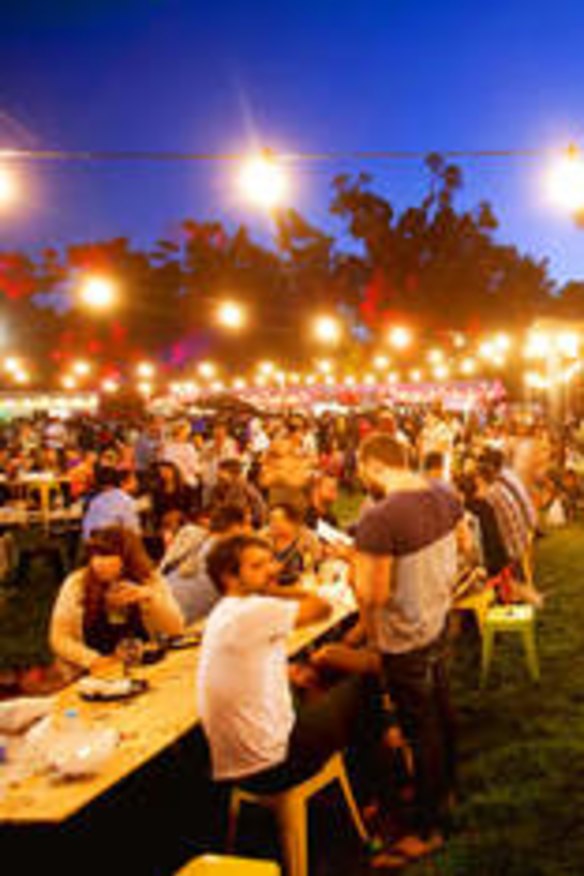 The Night Noodle Markets draws the crowds.