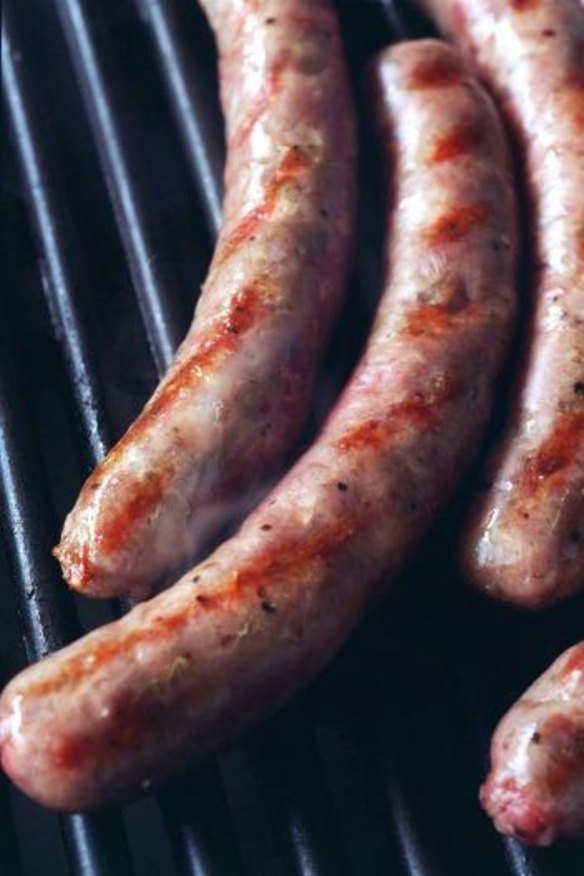 Pork and fennel sausages from AC Butchery in Leichhardt.