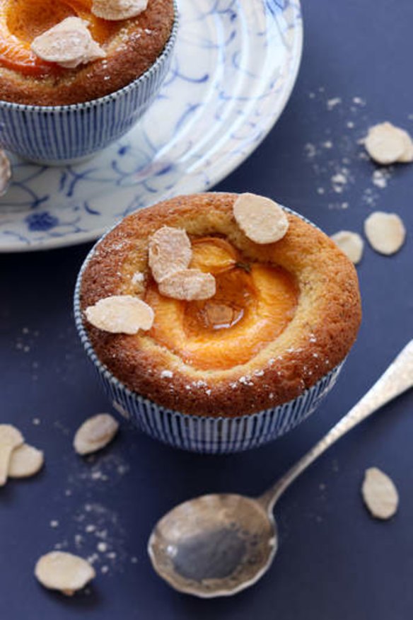 Jill Dupleix's little apricot cakes with sugared almonds (recipe below).