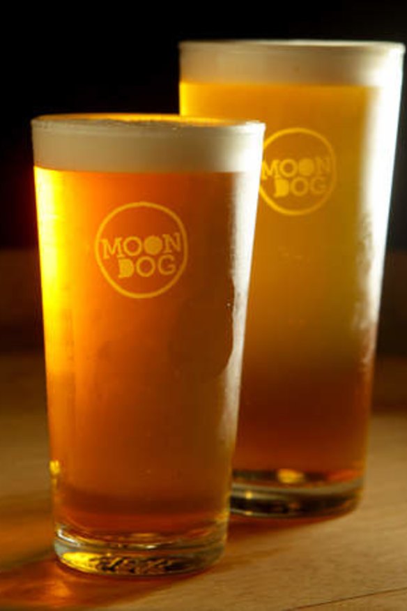 Moon Dog's Love Tap double lager.