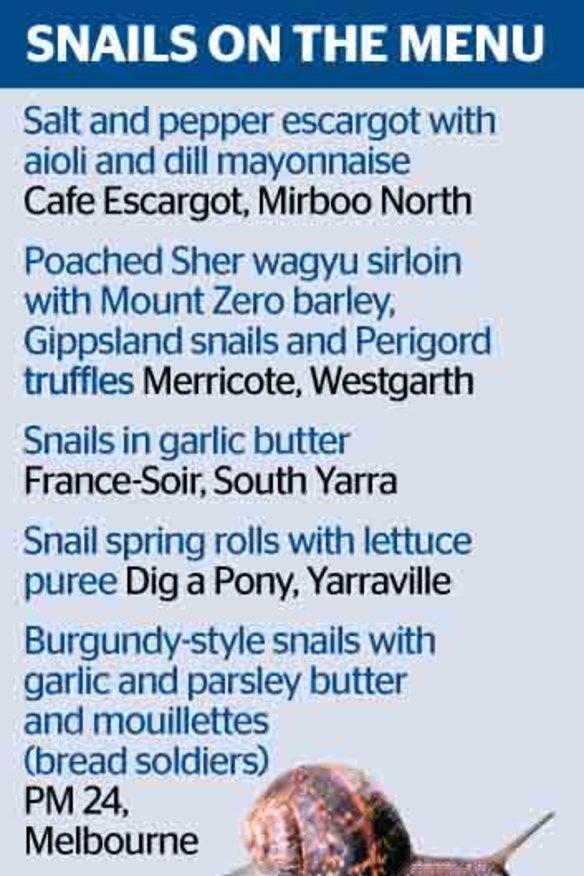 Slow food on the rise as snails crawl on the menu