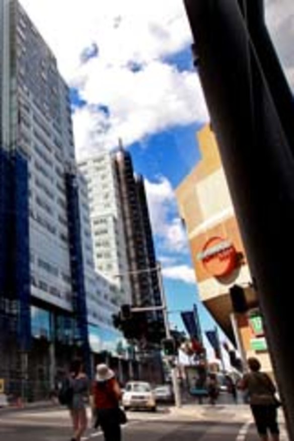 Three's a crowd: The controversial Burwood development.