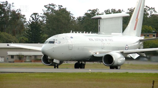 File footage of the E-7A Wedgetail aircraft