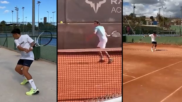 Novak Palombo is the best 12-year-old tennis player on the planet, and just returned from training with Alex de Minaur in Europe.