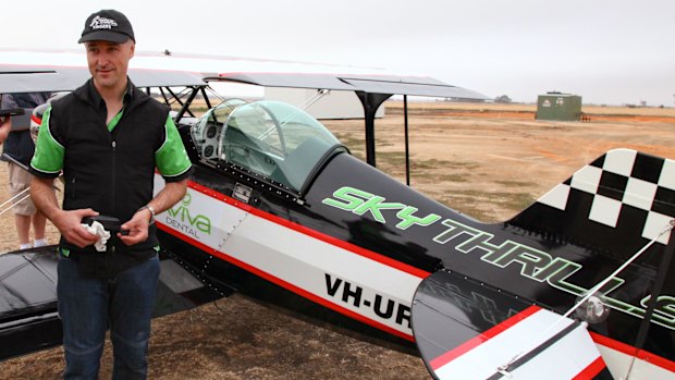 On a Roll: Kingsley Just in 2014 setting the Guinness world record for most consecutive rolls by an aircraft (987) over Lethbridge, Victoria.