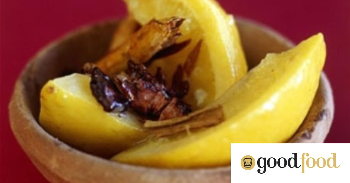 Cous cous with mint and preserved lemon