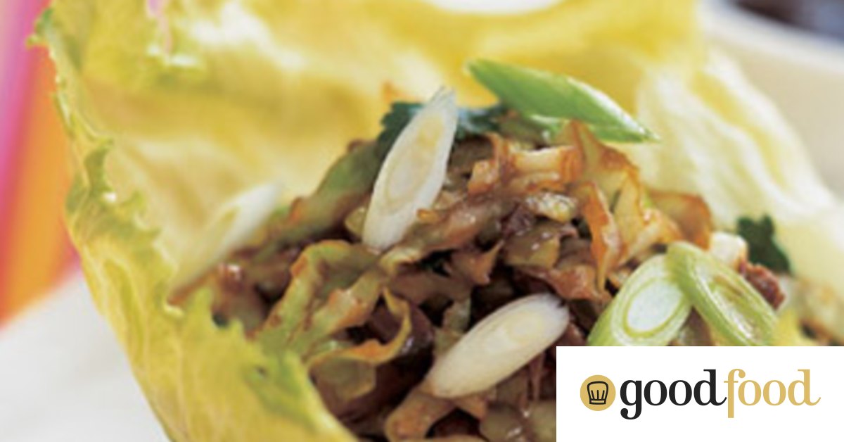 Vegetarian sang choy bao lettuce cups recipe