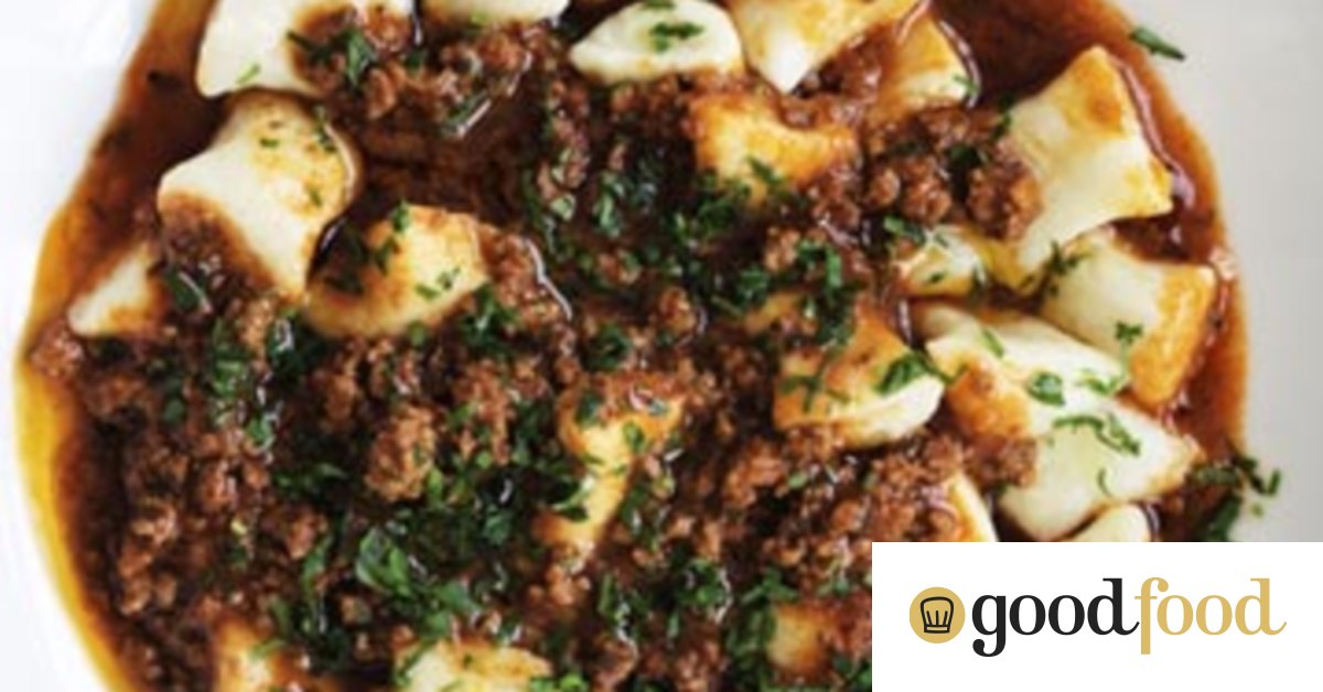 Gnocchi with beef ragu
