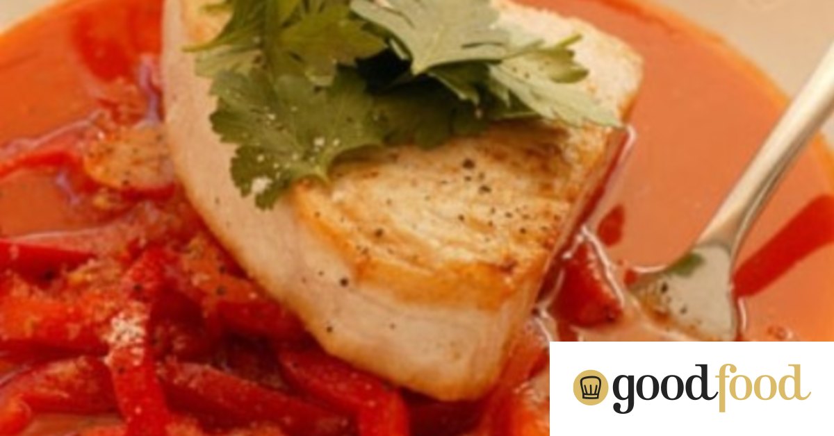 Warm gazpacho fish