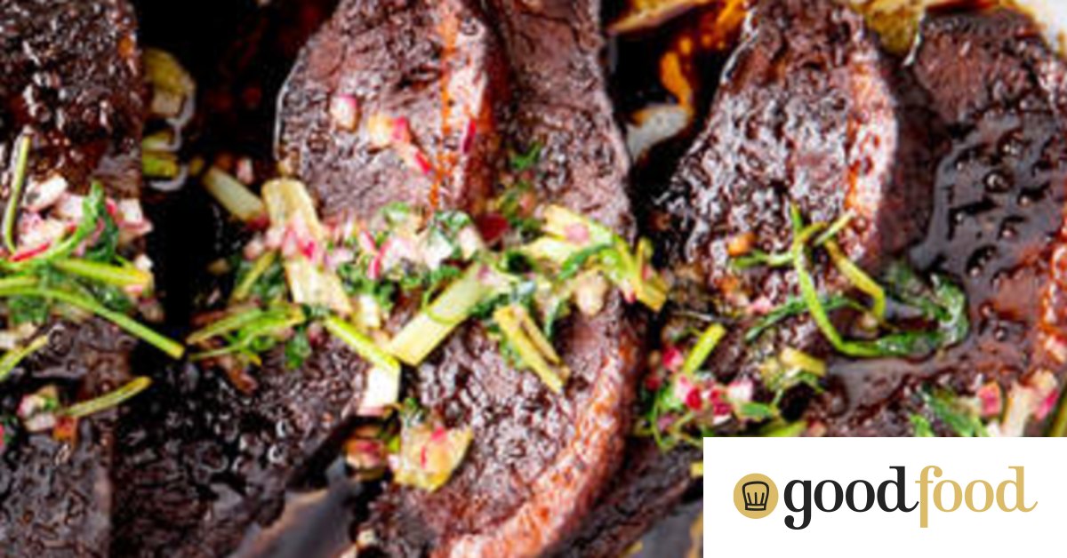 Coffee-rubbed slow-cooked brisket