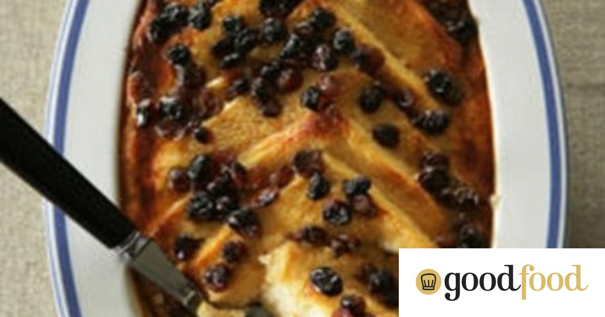 Maple syrup bread and butter pudding