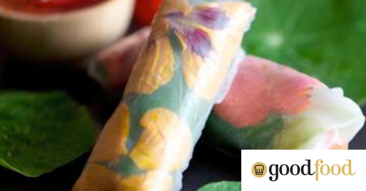 Nasturtium summer rolls