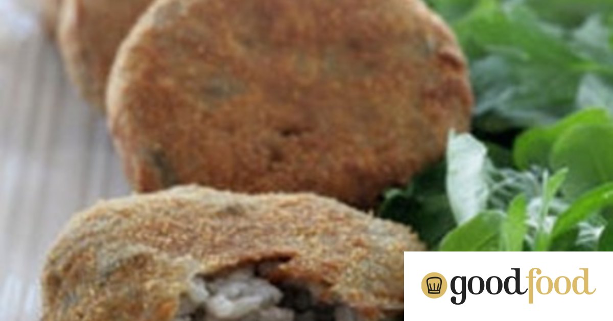 Mushroom risotto cakes
