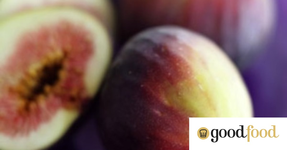 Pancettawrapped figs with goat curd and pecan dressing