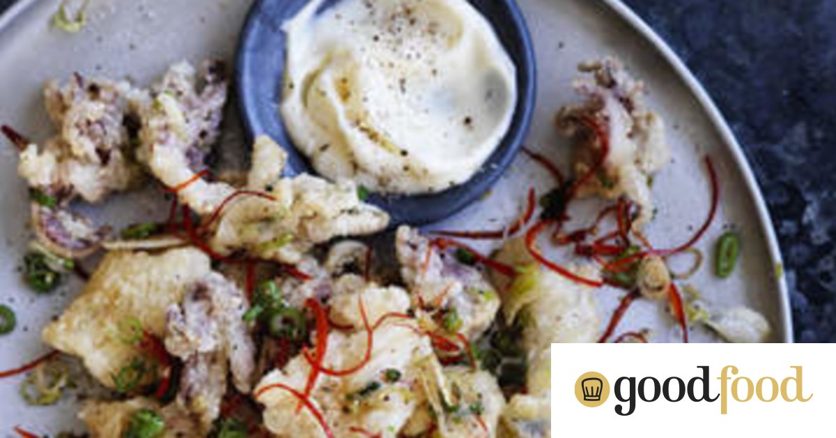 Salt and pepper squid with aioli