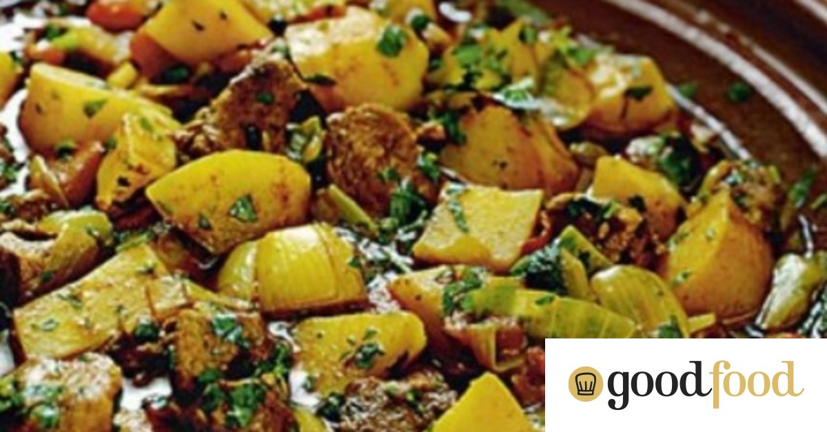 Veal and potato tagine