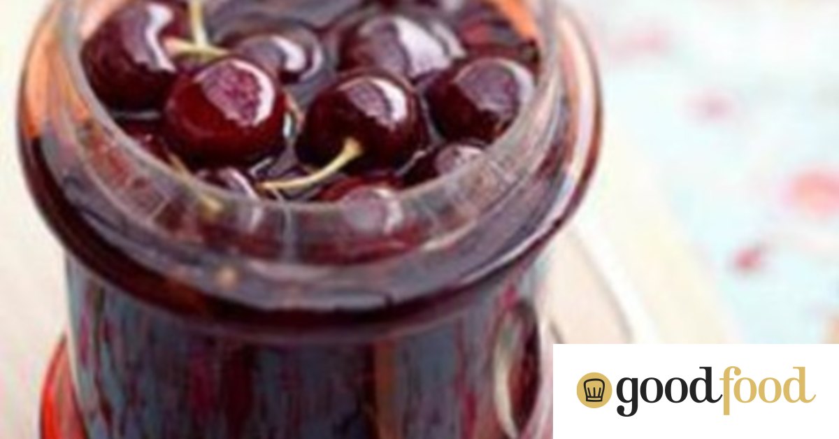 Pickled cherries with tarragon