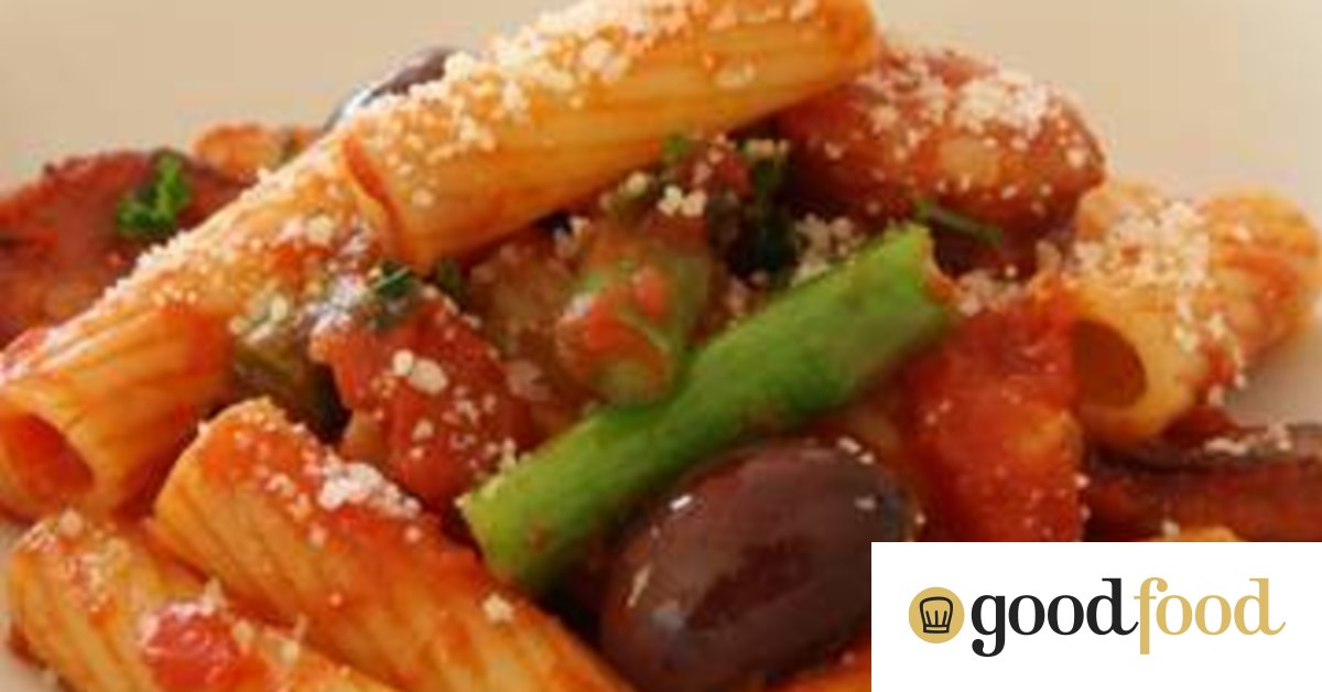 Asparagus and chorizo pasta