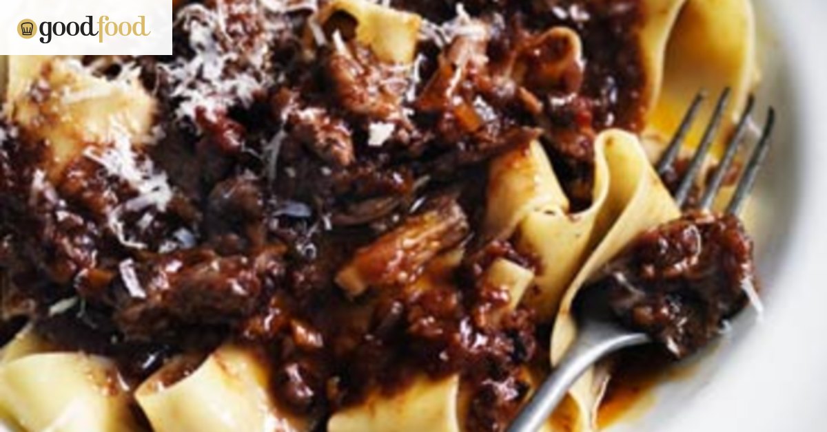 Oxtail ragu with pappardelle pasta