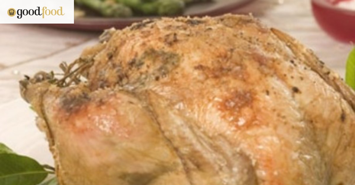 Middle Eastern stuffed roast chicken