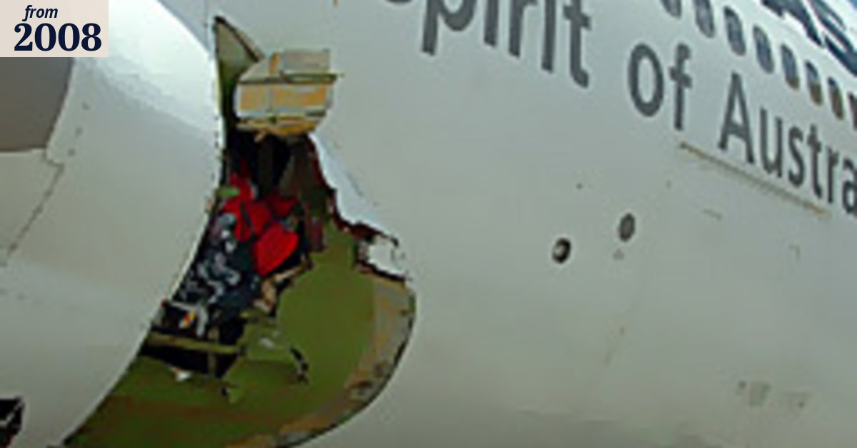 Qantas explosion 'out of our control'