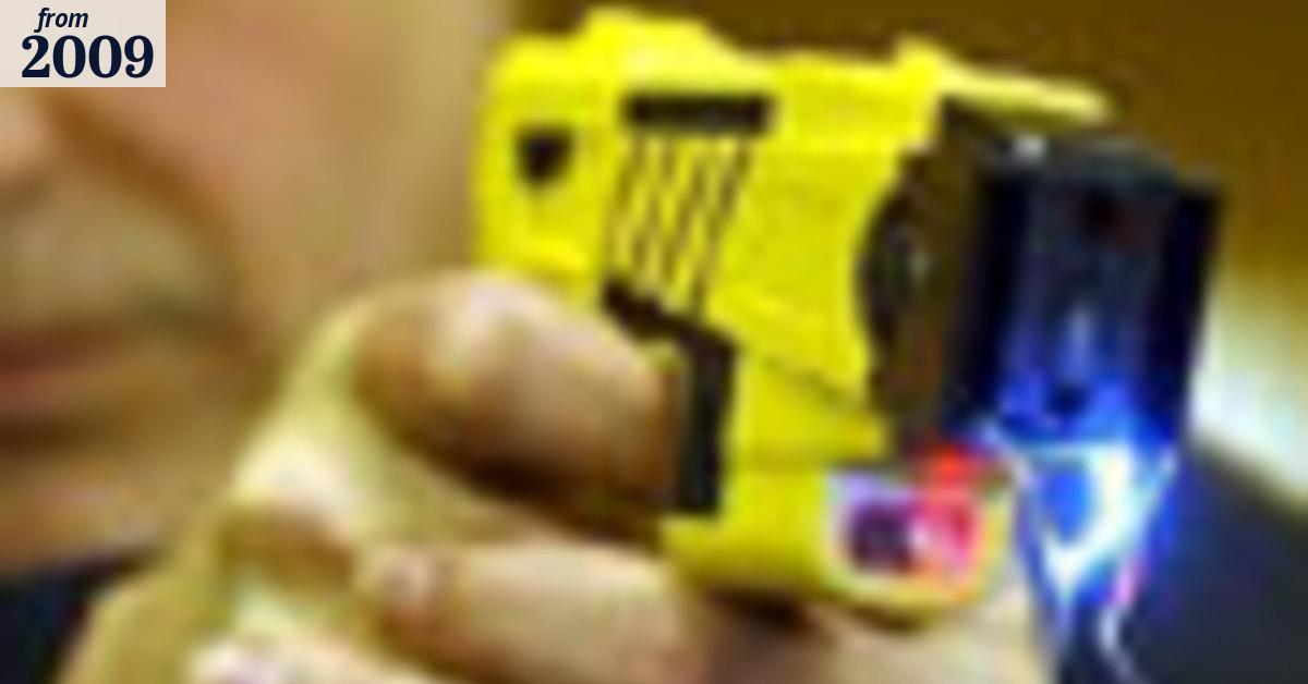 Taser was shot '28 times'