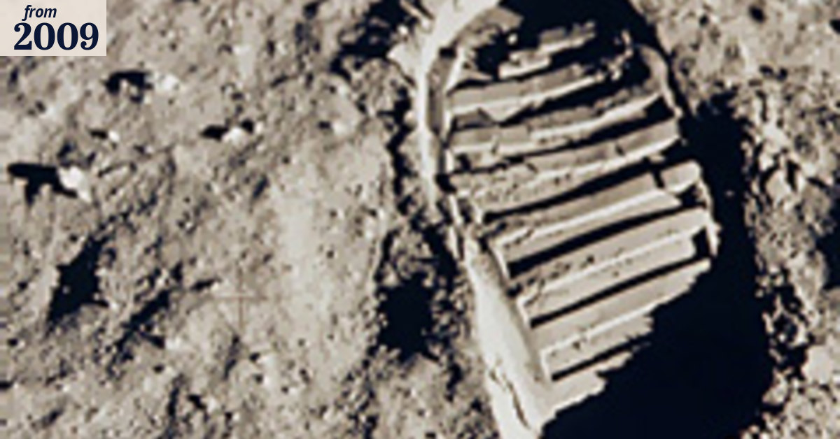 Video of first moon walk gets touch-up