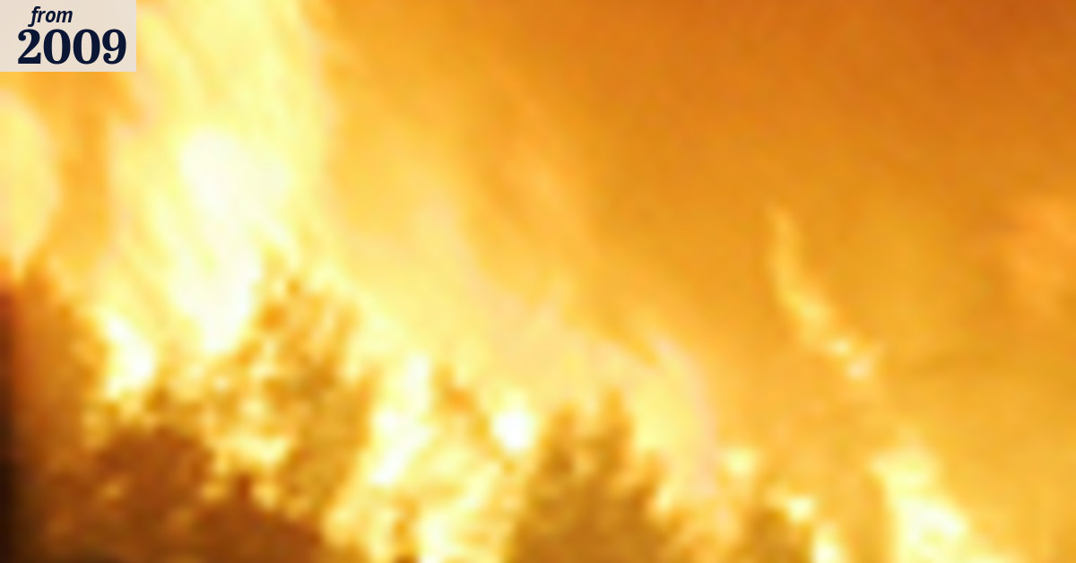 Son risks life to save father from flames