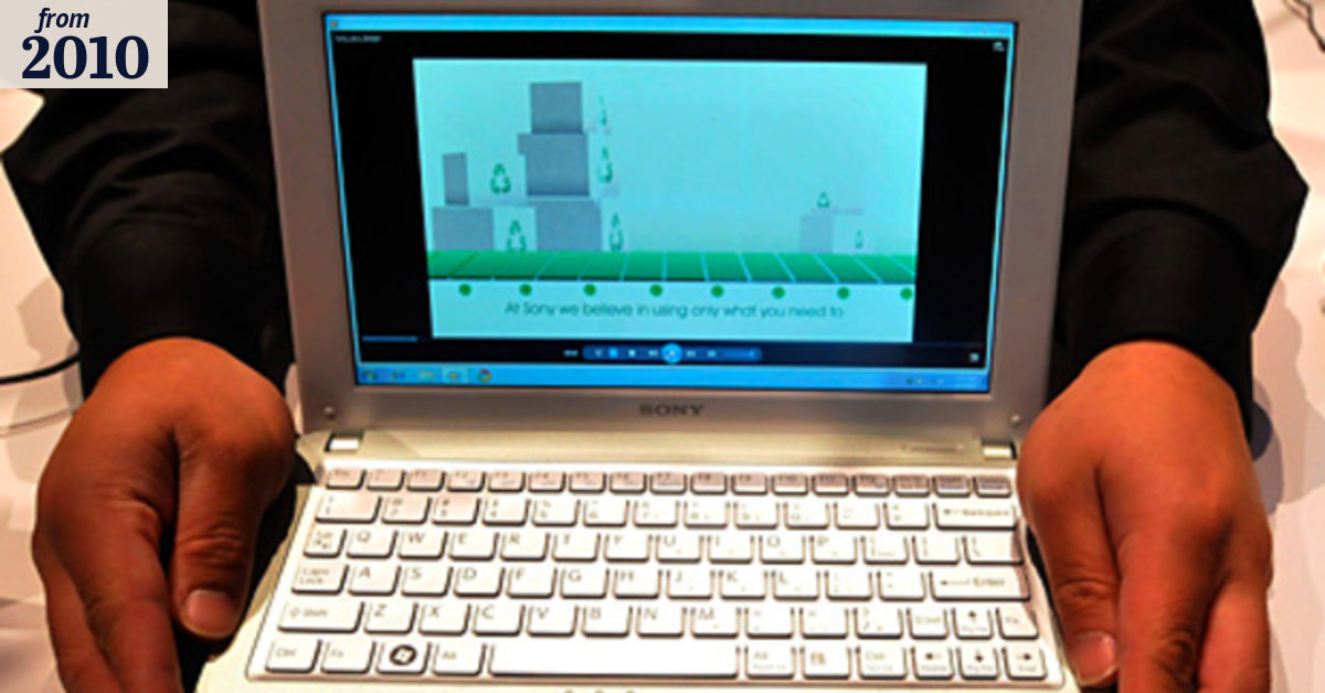 Sony's eco-friendly mini notebook