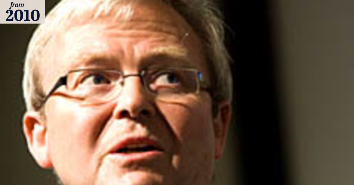 Rudd defends tax ads
