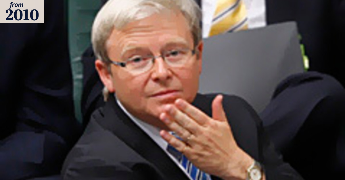 Twitter gives Rudd a taste of real time democracy