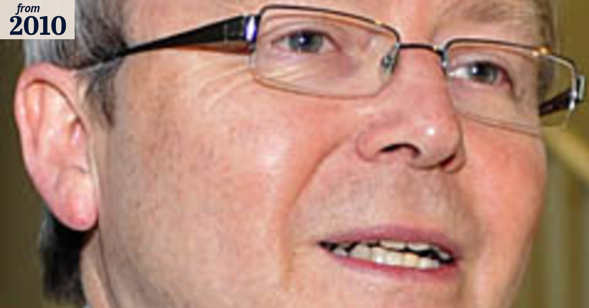 Rudd proud of achievements but not of blubbing