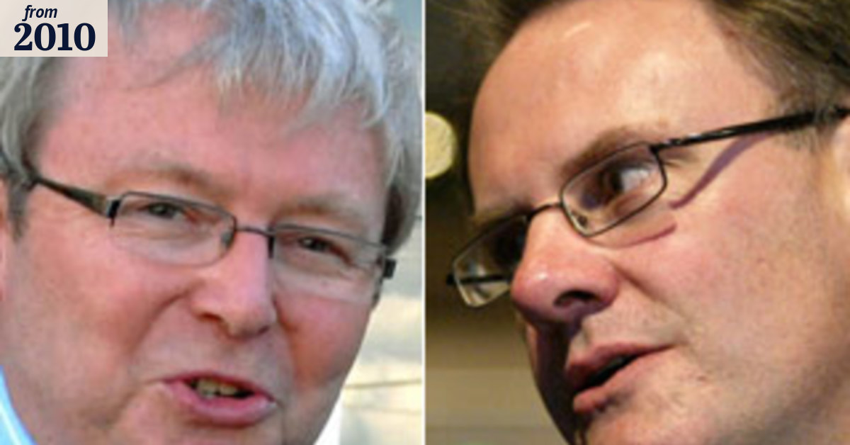 Rudd is unmanly, like a snake: Latham