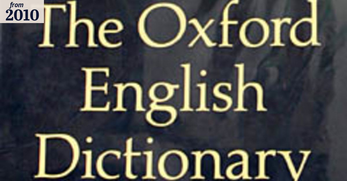 Dictionary mistake goes unnoticed for 99 years