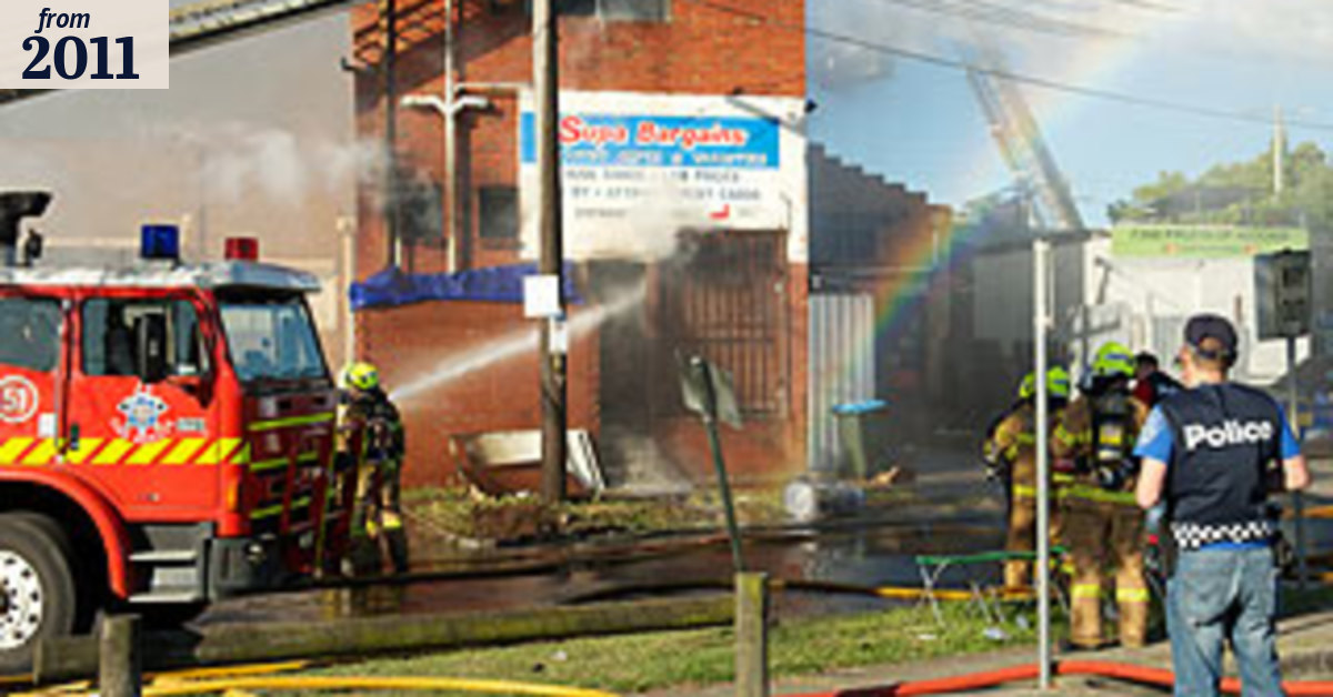 Fire traps bank workers as blazes hit city