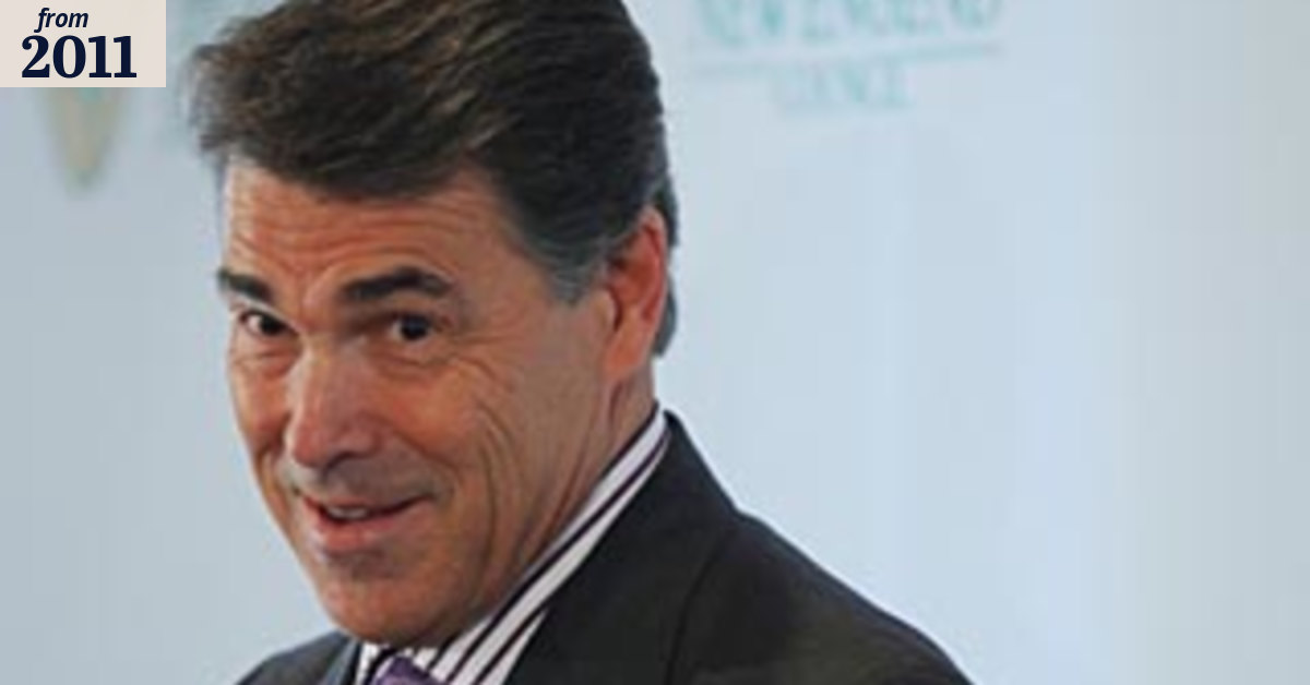Perry seems destined for White House
